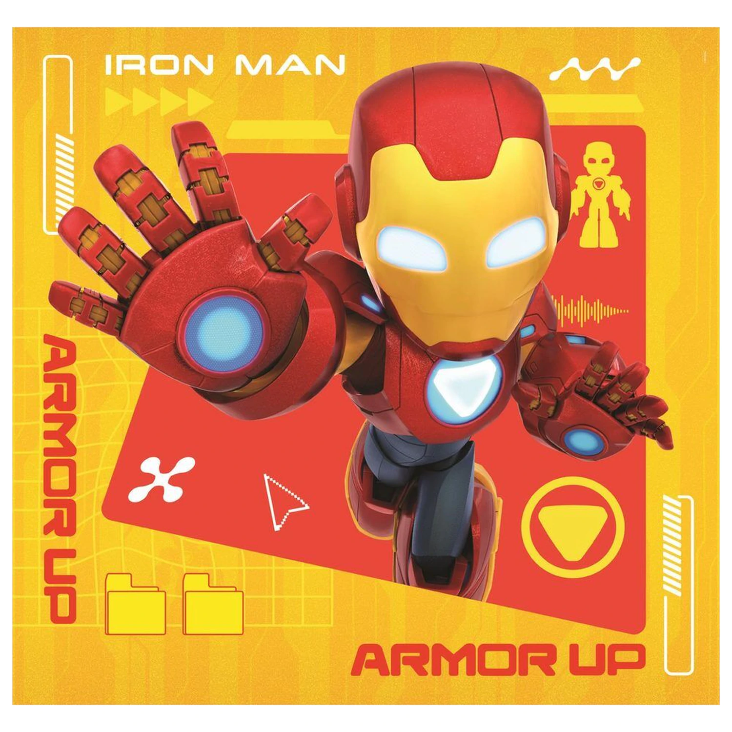 Marvel Iron Man And His Awesome Square puzzle 3x48 piese poza produsului
