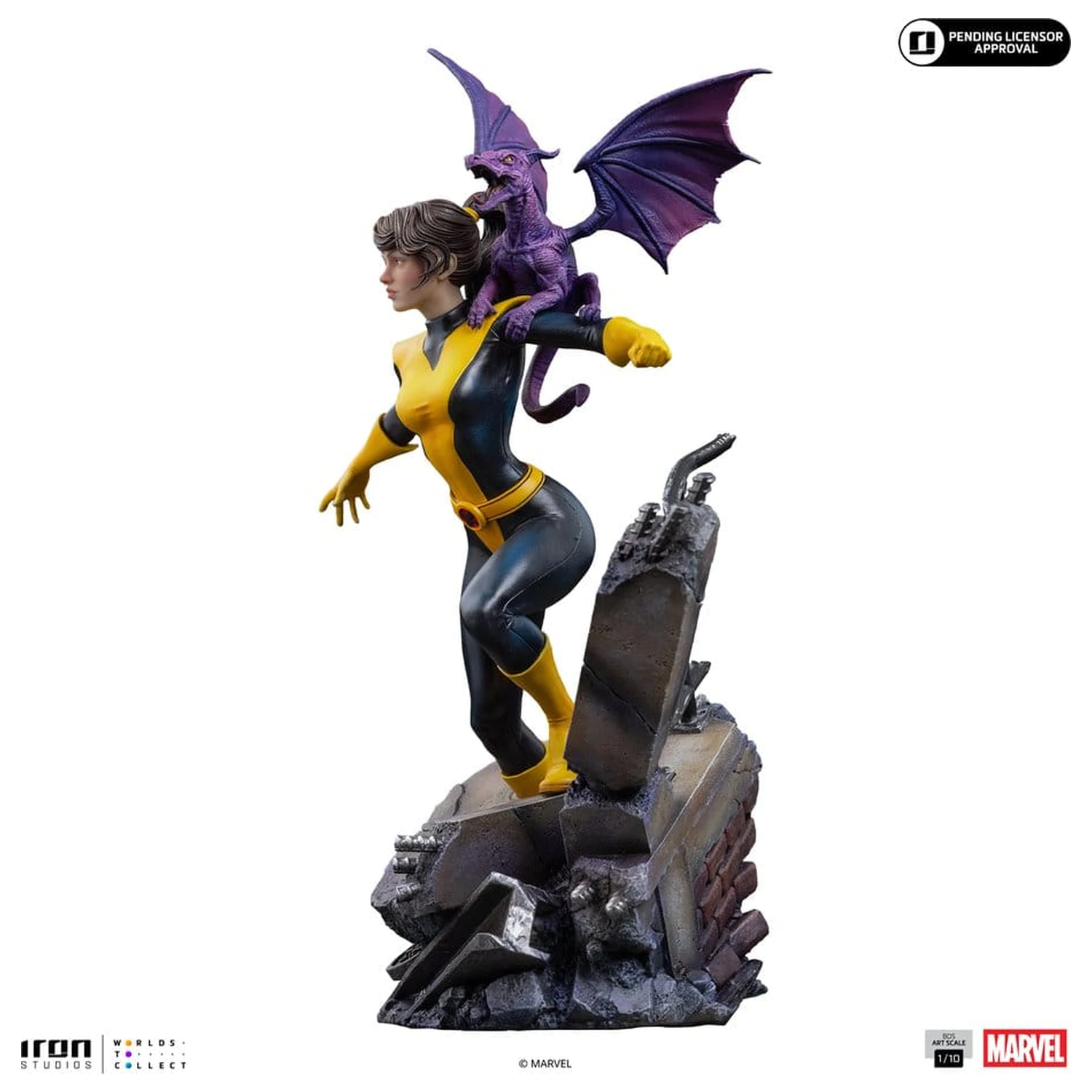 Marvel Kitty Pride & Lockheed X-Men Comics BDS Art Scale Statuie 1/10 Kitty Pride & Lockheed poza produsului