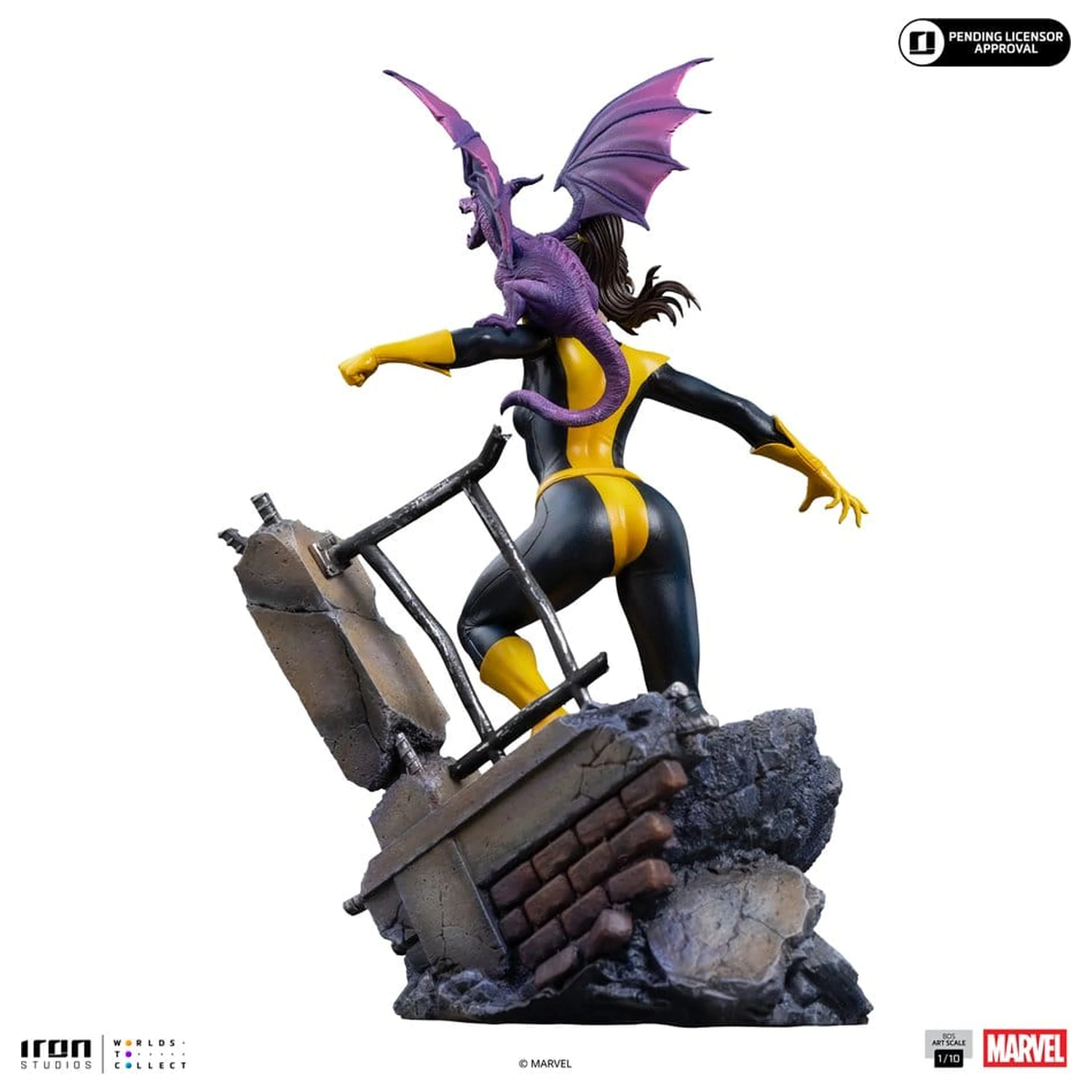 Marvel Kitty Pride & Lockheed X-Men Comics BDS Art Scale Statuie 1/10 Kitty Pride & Lockheed poza produsului