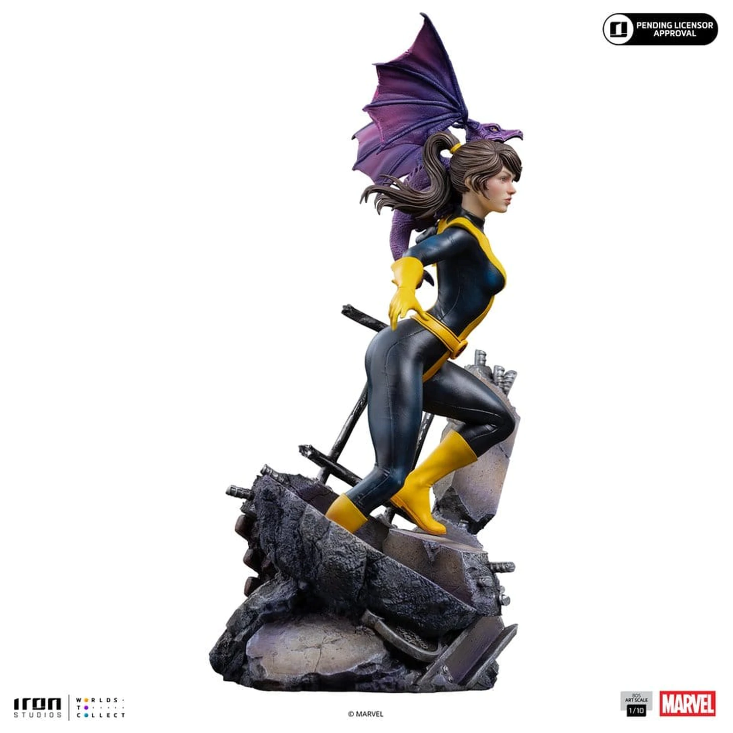 Marvel Kitty Pride & Lockheed X-Men Comics BDS Art Scale Statuie 1/10 Kitty Pride & Lockheed poza produsului