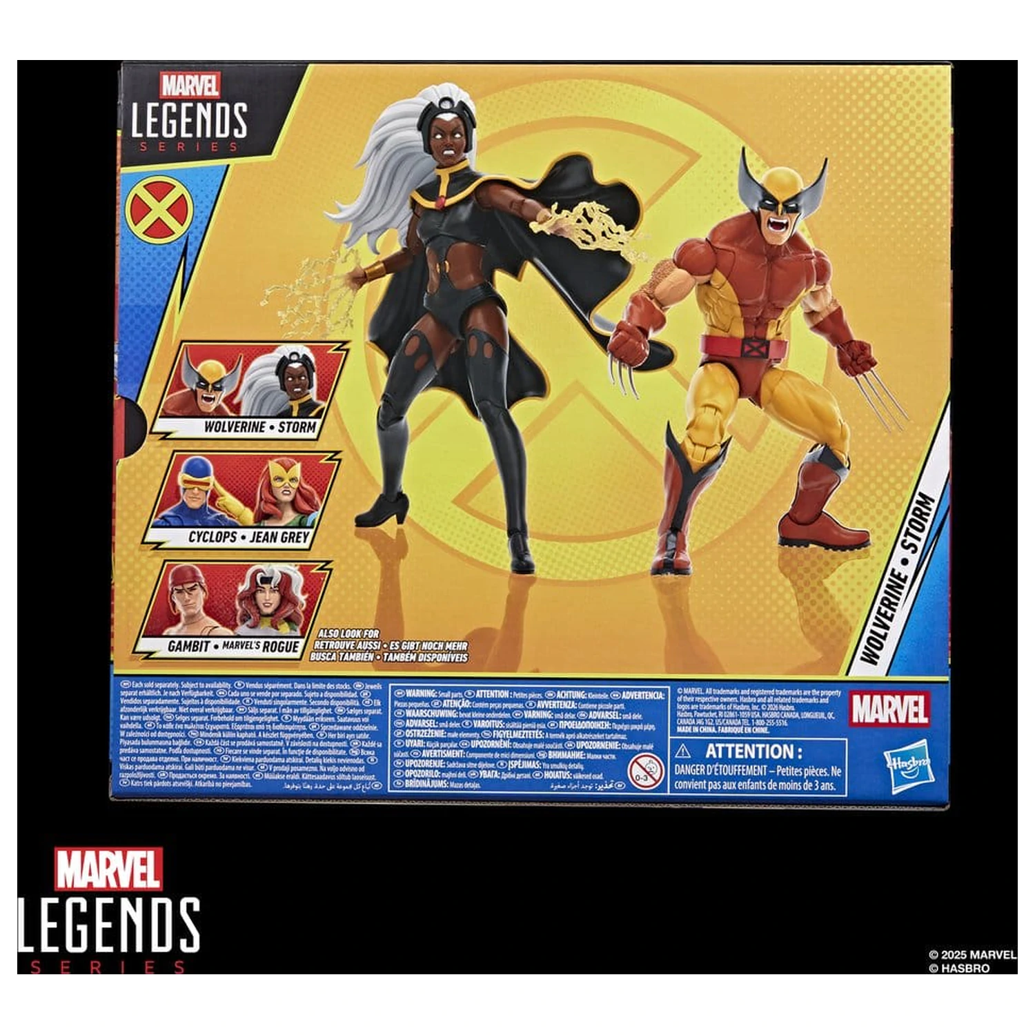 Pachet de 2 figurine de actiune Marvel Legends Storm & Wolverine 15 cm poza produsului