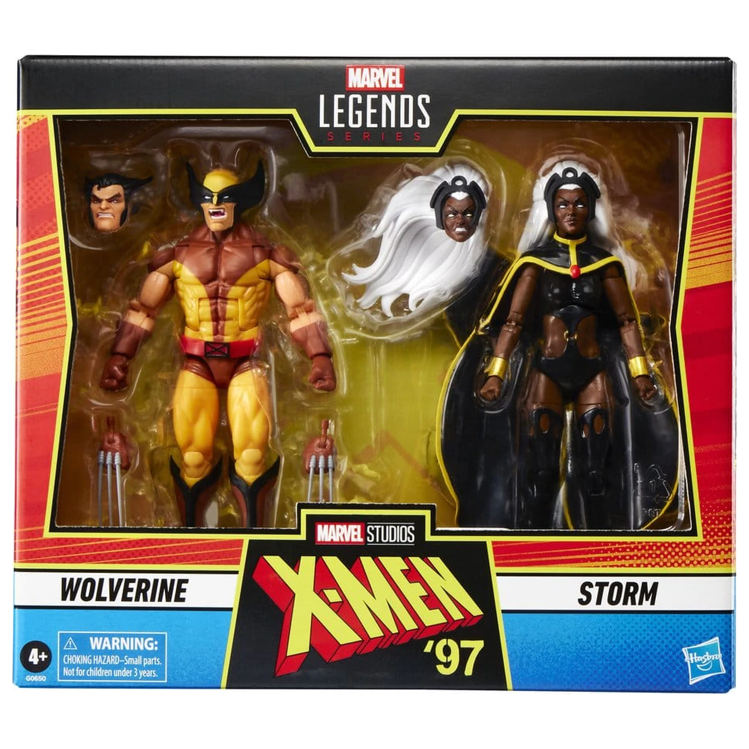 Pachet de 2 figurine de actiune Marvel Legends Storm & Wolverine 15 cm poza produsului
