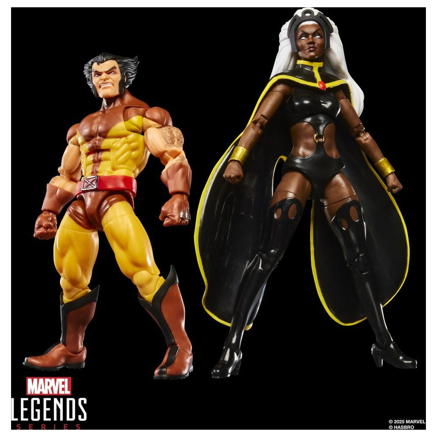 Pachet de 2 figurine de actiune Marvel Legends Storm & Wolverine 15 cm poza produsului