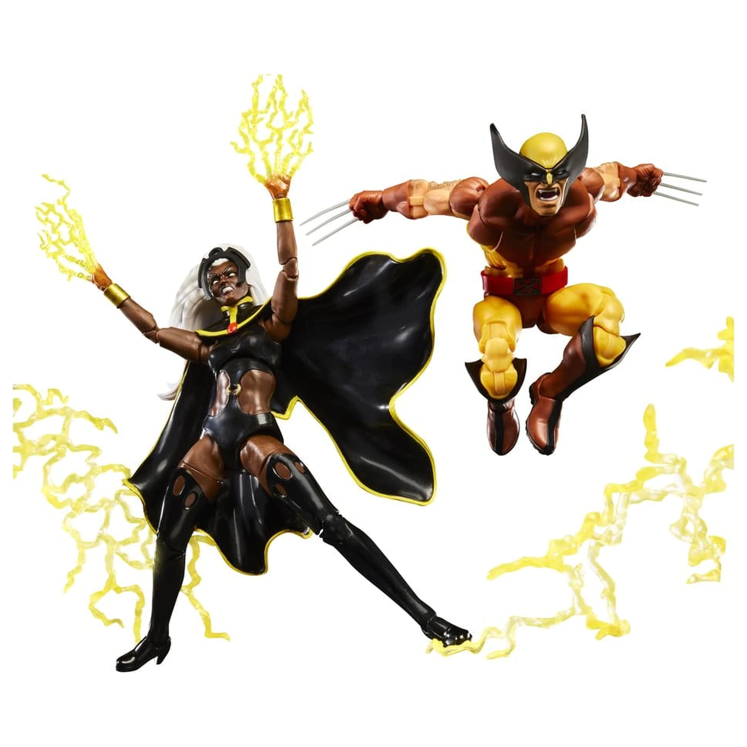 Pachet de 2 figurine de actiune Marvel Legends Storm & Wolverine 15 cm poza produsului