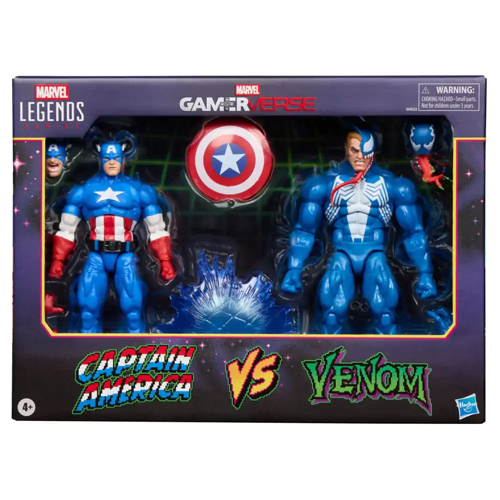 Marvel Legends Gamerverse Set Figurine de Acțiune 2 Captain America vs. Venom 15 cm poza produsului