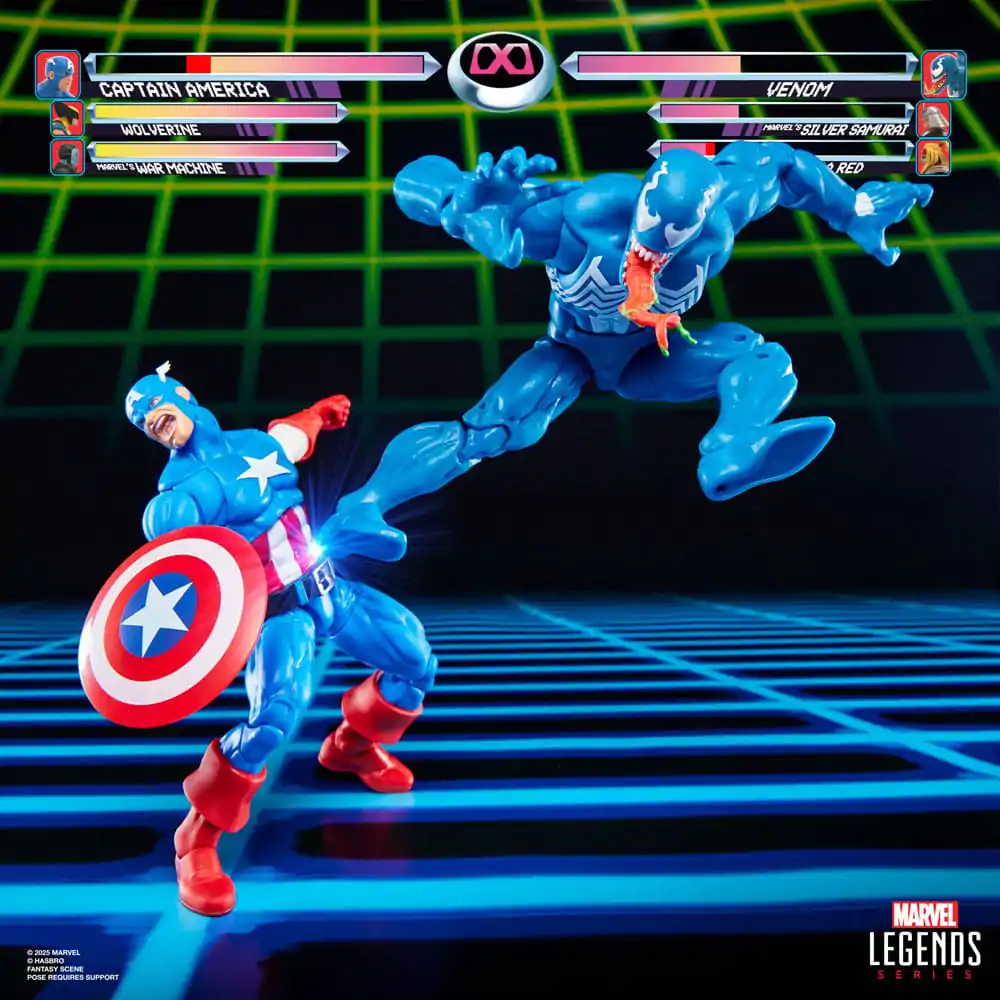 Marvel Legends Gamerverse Set Figurine de Acțiune 2 Captain America vs. Venom 15 cm poza produsului