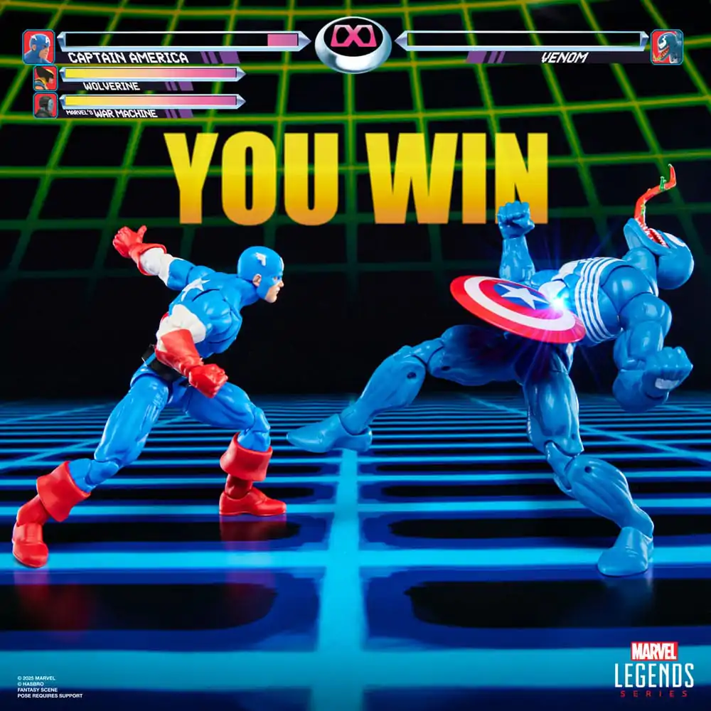 Marvel Legends Gamerverse Set Figurine de Acțiune 2 Captain America vs. Venom 15 cm poza produsului