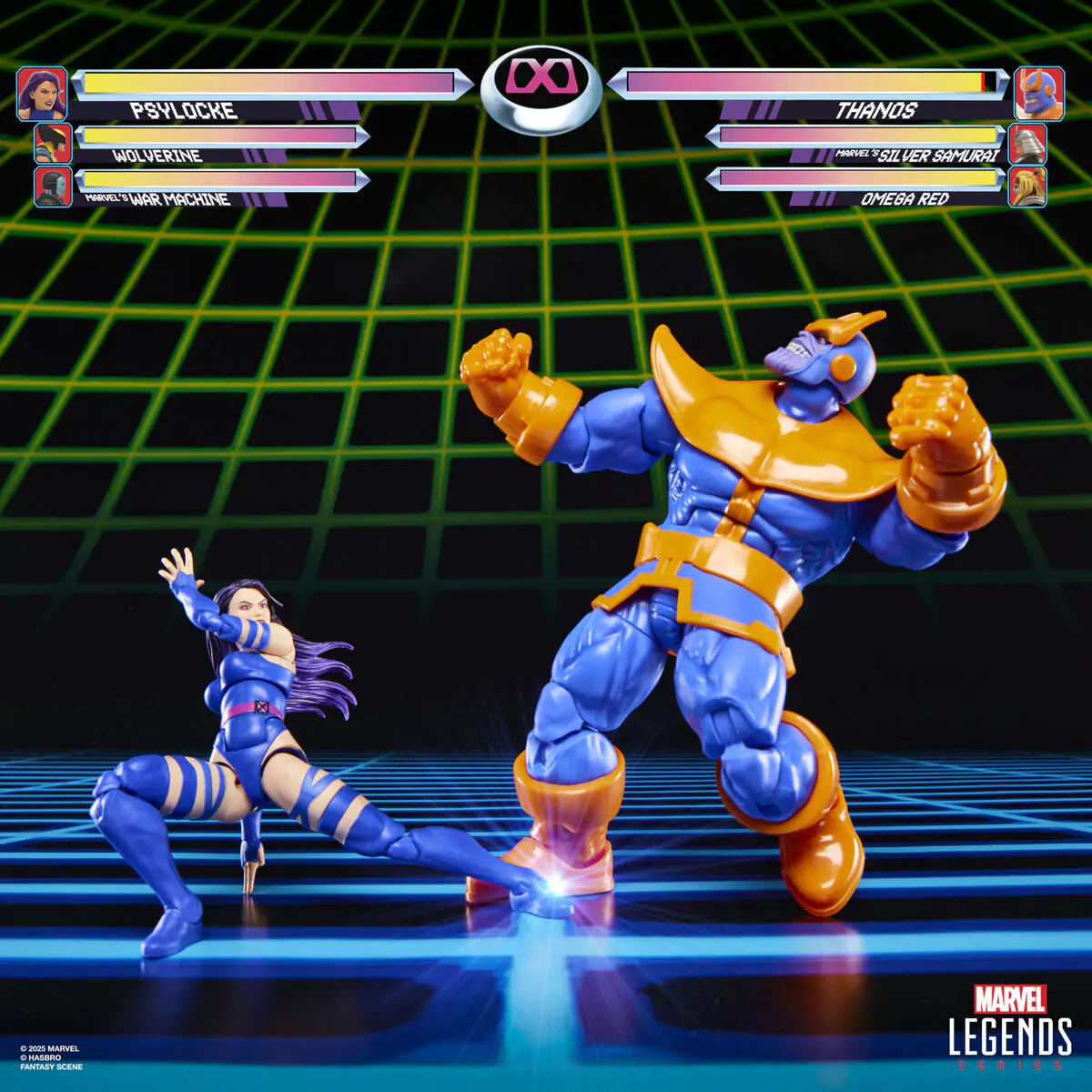 Marvel Legends Gameverse Psylocke vs Thanos pachet 2 figurine 15cm poza produsului