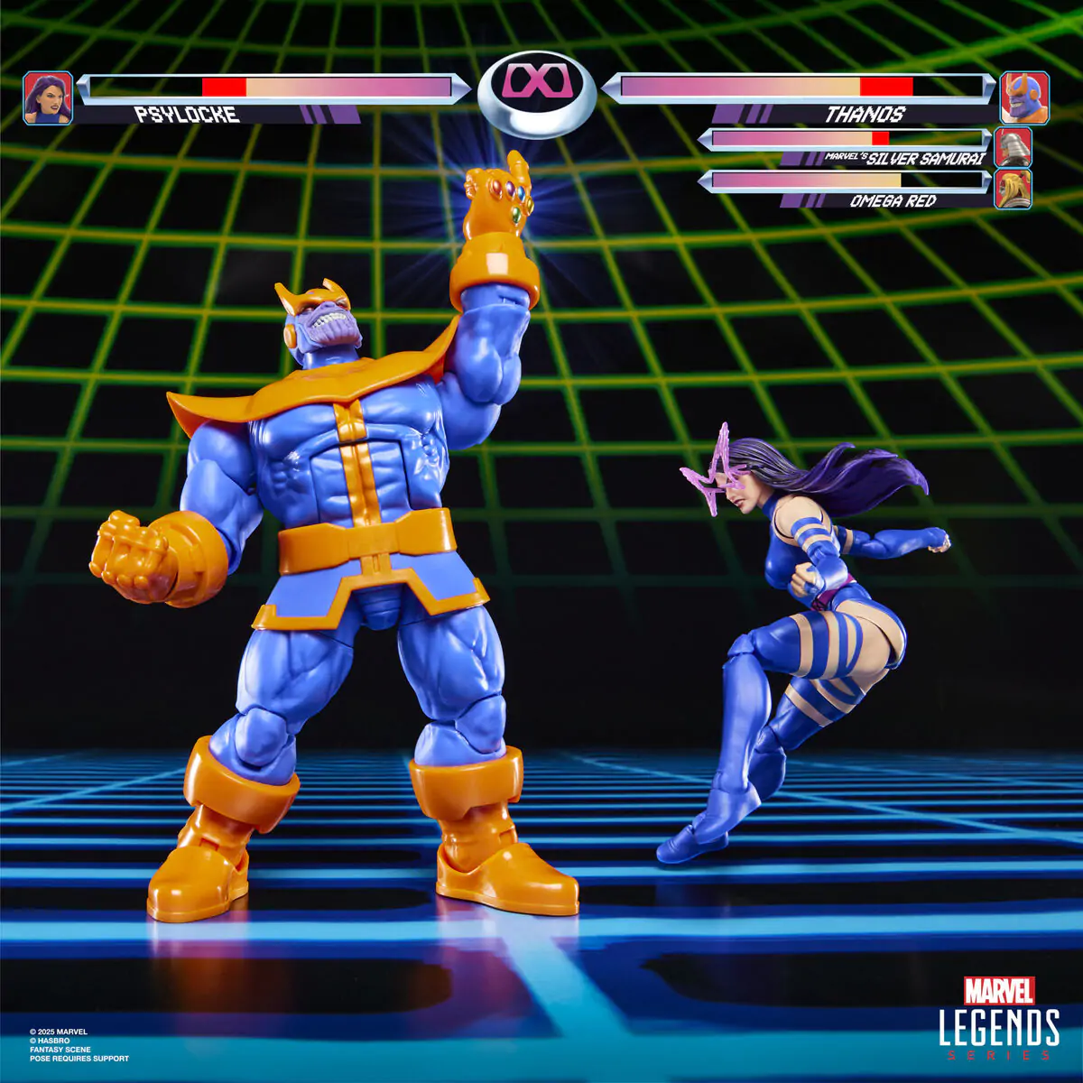 Marvel Legends Gameverse Psylocke vs Thanos pachet 2 figurine 15cm poza produsului
