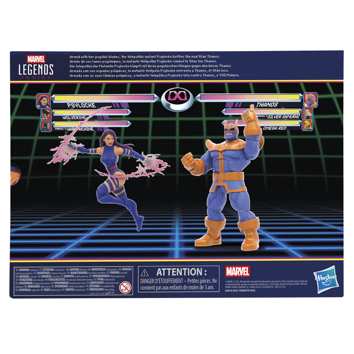 Marvel Legends Gameverse Psylocke vs Thanos pachet 2 figurine 15cm poza produsului