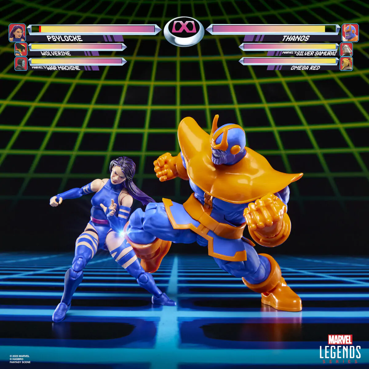 Marvel Legends Gameverse Psylocke vs Thanos pachet 2 figurine 15cm poza produsului