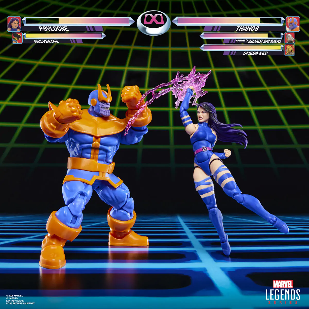 Marvel Legends Gameverse Psylocke vs Thanos pachet 2 figurine 15cm poza produsului