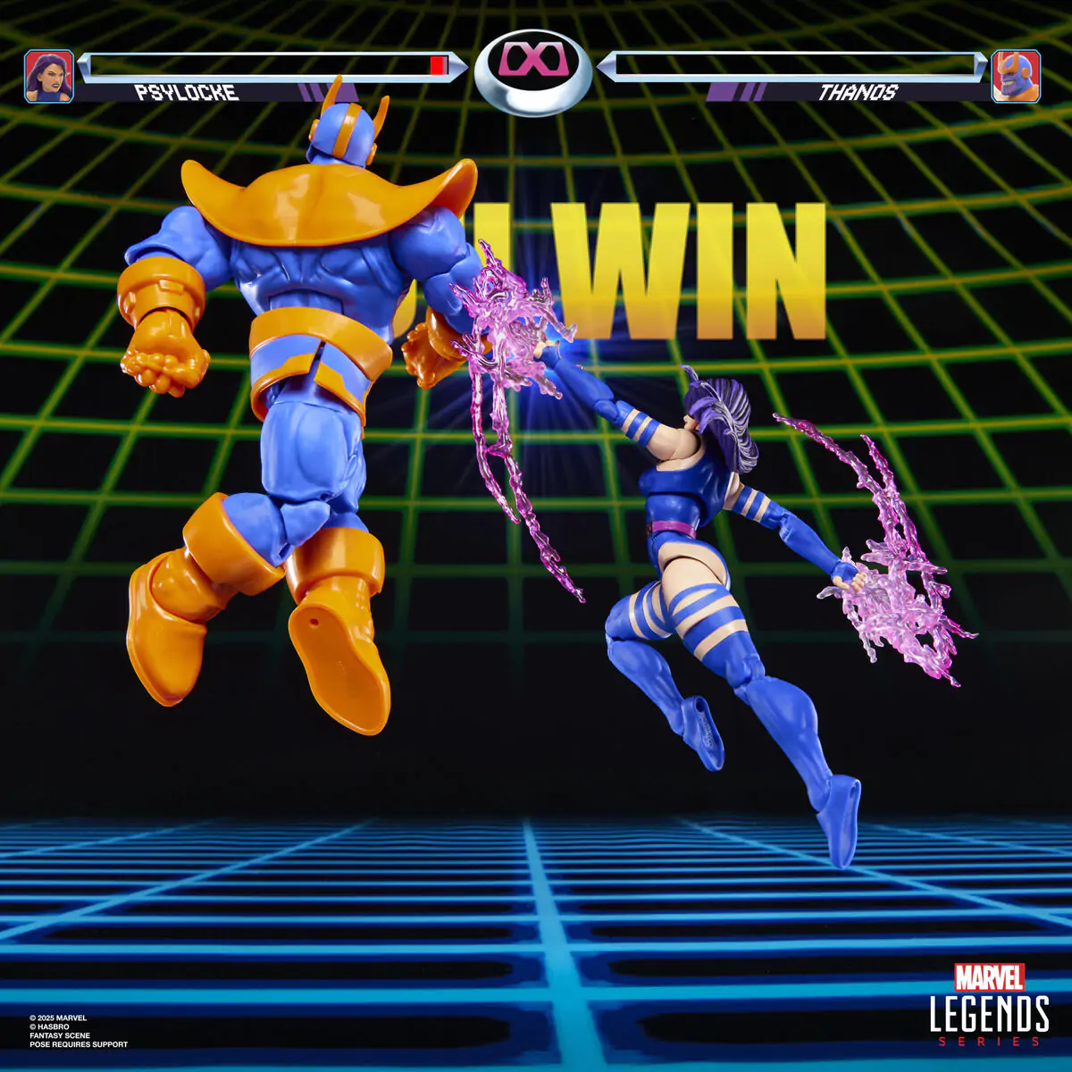Marvel Legends Gameverse Psylocke vs Thanos pachet 2 figurine 15cm poza produsului
