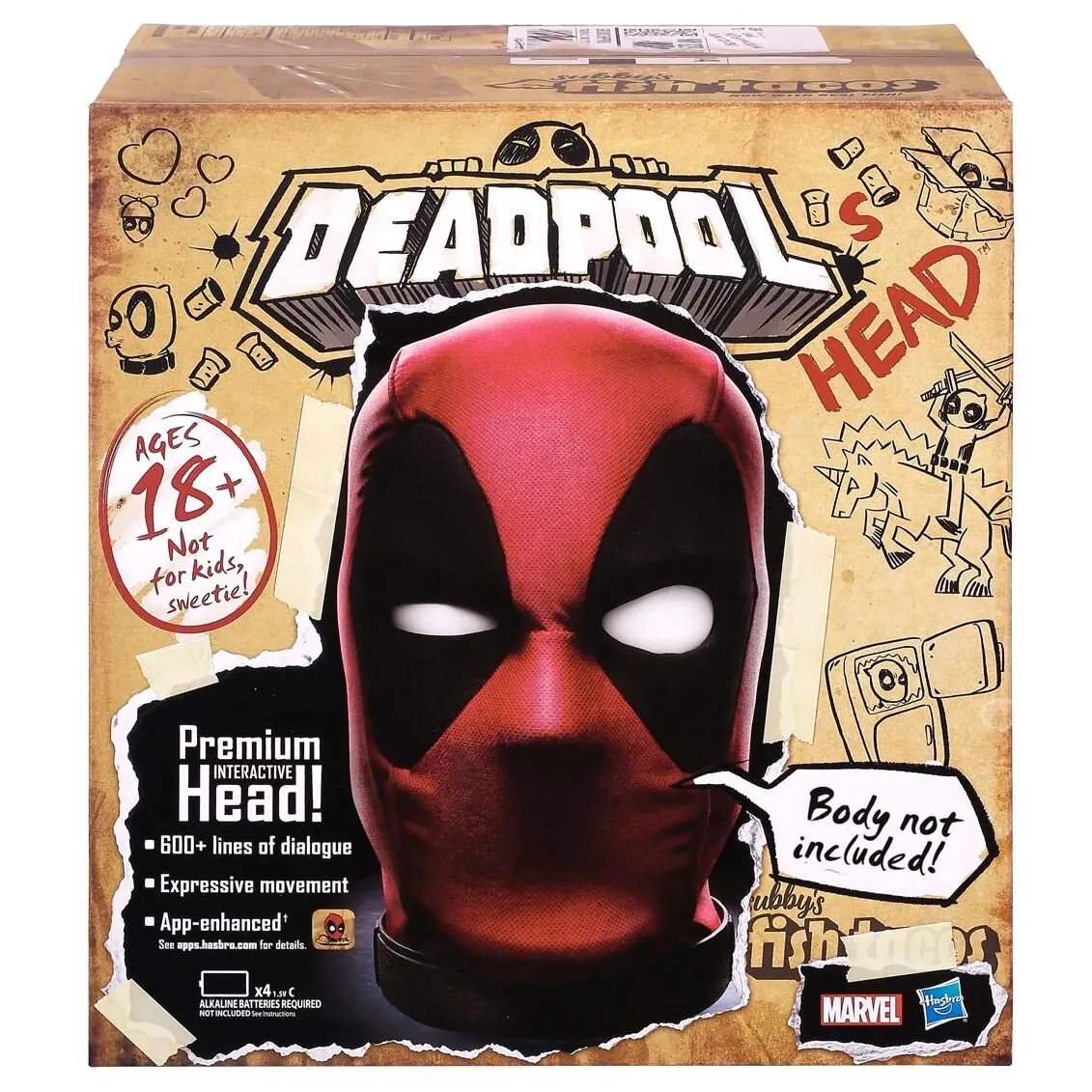 Marvel Legends English Interactivă Electronică Capul lui Deadpool poza produsului