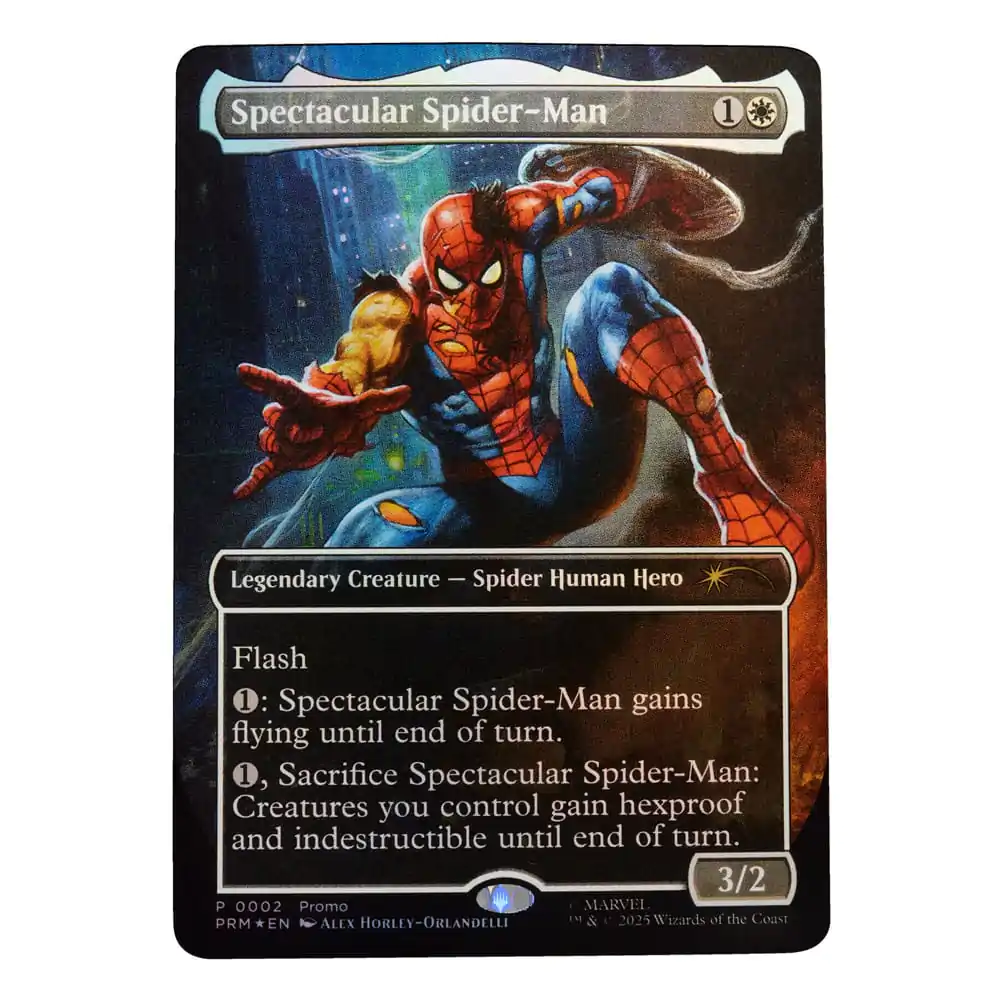 Marvel Legends Magic: The Gathering Figurina de actiune Battle-Damaged Spider-Man (plus Exclusive Foil Card) 15 cm poza produsului
