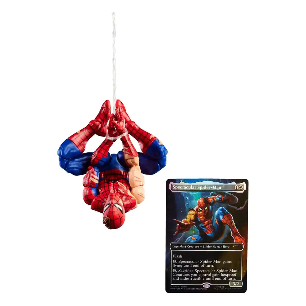 Marvel Legends Magic: The Gathering Figurina de actiune Battle-Damaged Spider-Man (plus Exclusive Foil Card) 15 cm poza produsului