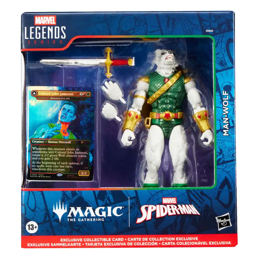 Marvel Legends Magic: The Gathering Figurina de Actiune Man-Wolf (plus Exclusive Foil Card) 15 cm poza produsului