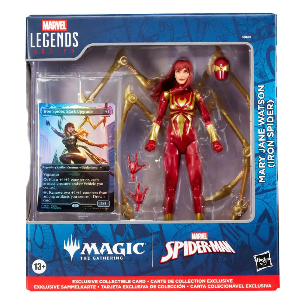Marvel Legends Magic: The Gathering Figurina de actiune Mary Jane Watson (Iron Spider) (plus Exclusive Foil Card) 15 cm poza produsului