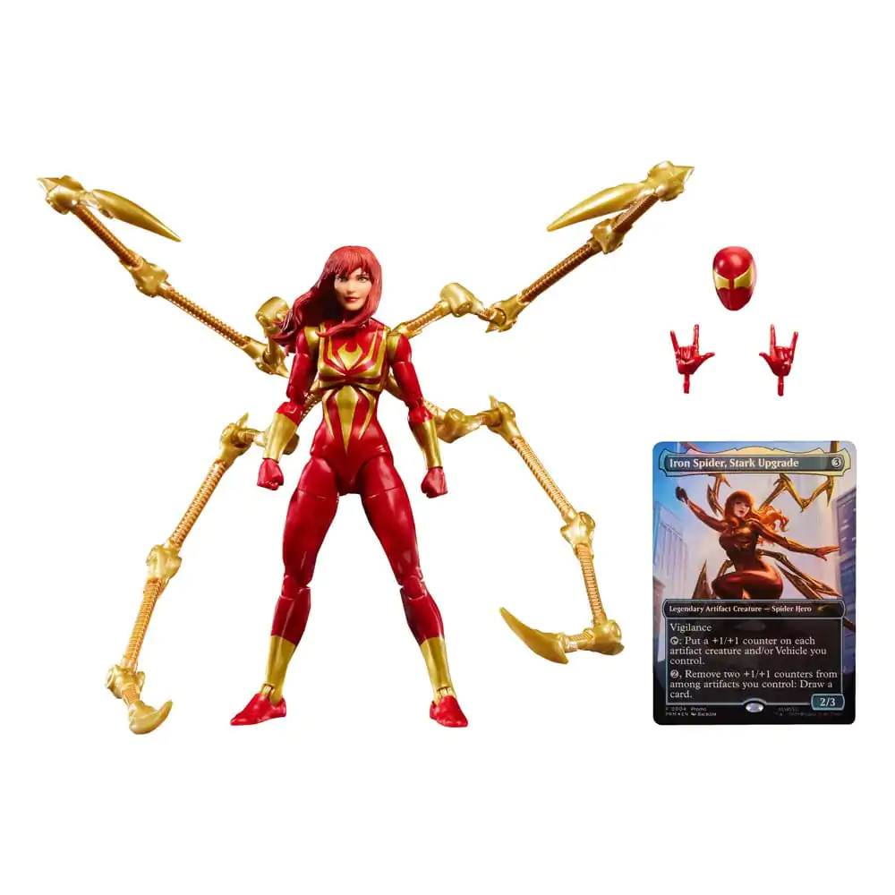 Marvel Legends Magic: The Gathering Figurina de actiune Mary Jane Watson (Iron Spider) (plus Exclusive Foil Card) 15 cm poza produsului
