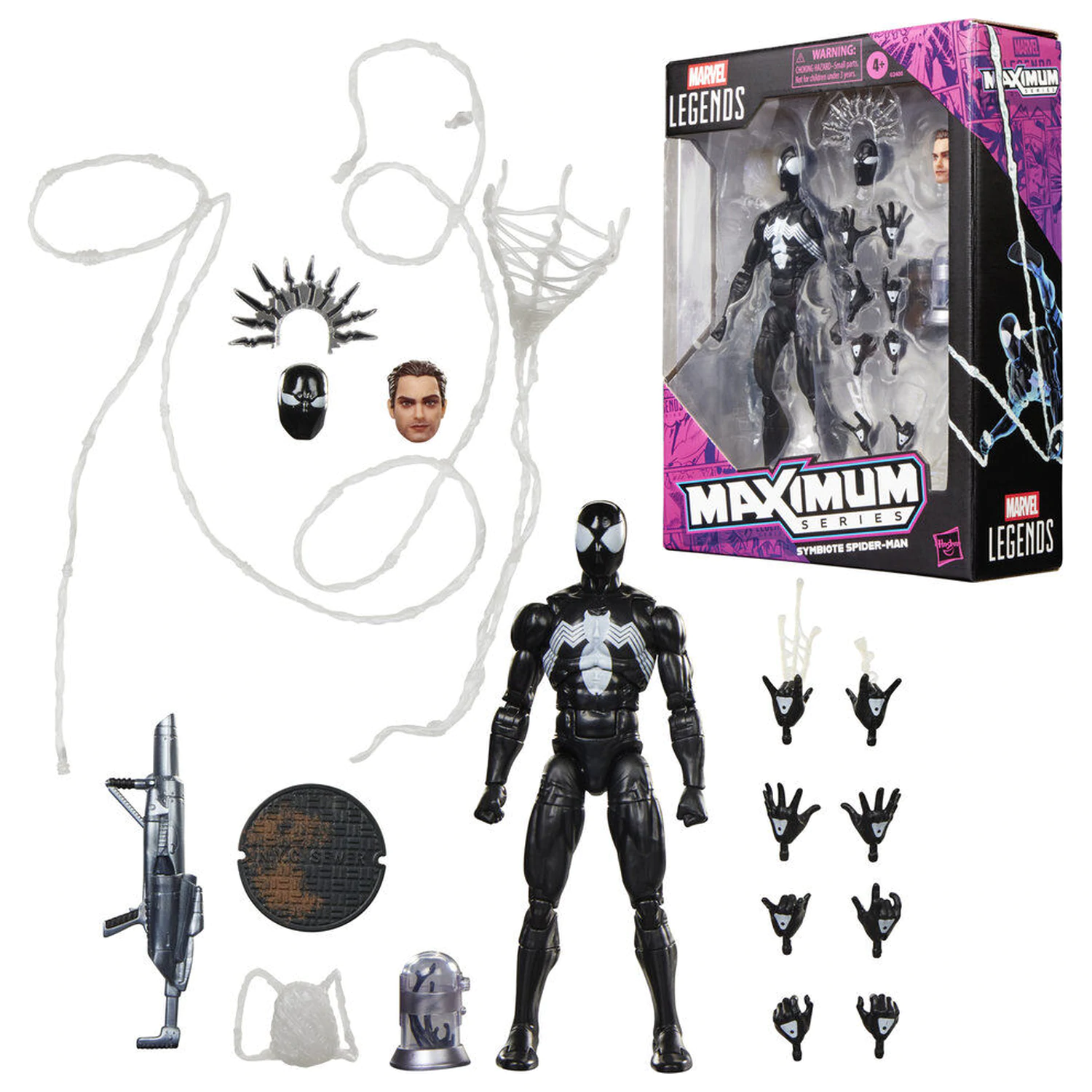 Marvel Legends Maximum Series Symbiote Spider-man figura Marvel 15cm poza produsului