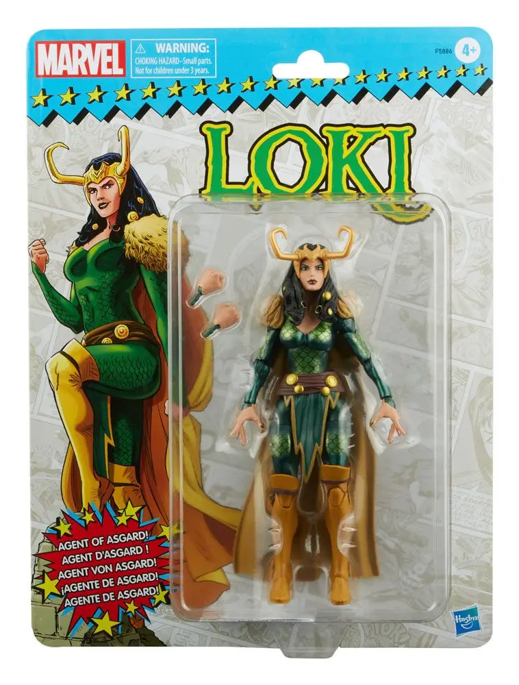 Marvel Legends Retro Collection Series Figura de actiune 2022 Loki - Agent of Asgard 10 cm poza produsului