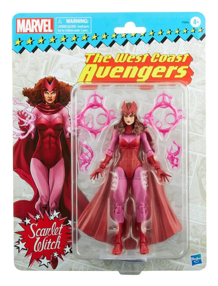 Marvel Legends Retro Collection Series Figurina de Acțiune 2022 Scarlet Witch (West Coast Avengers) 15 cm poza produsului