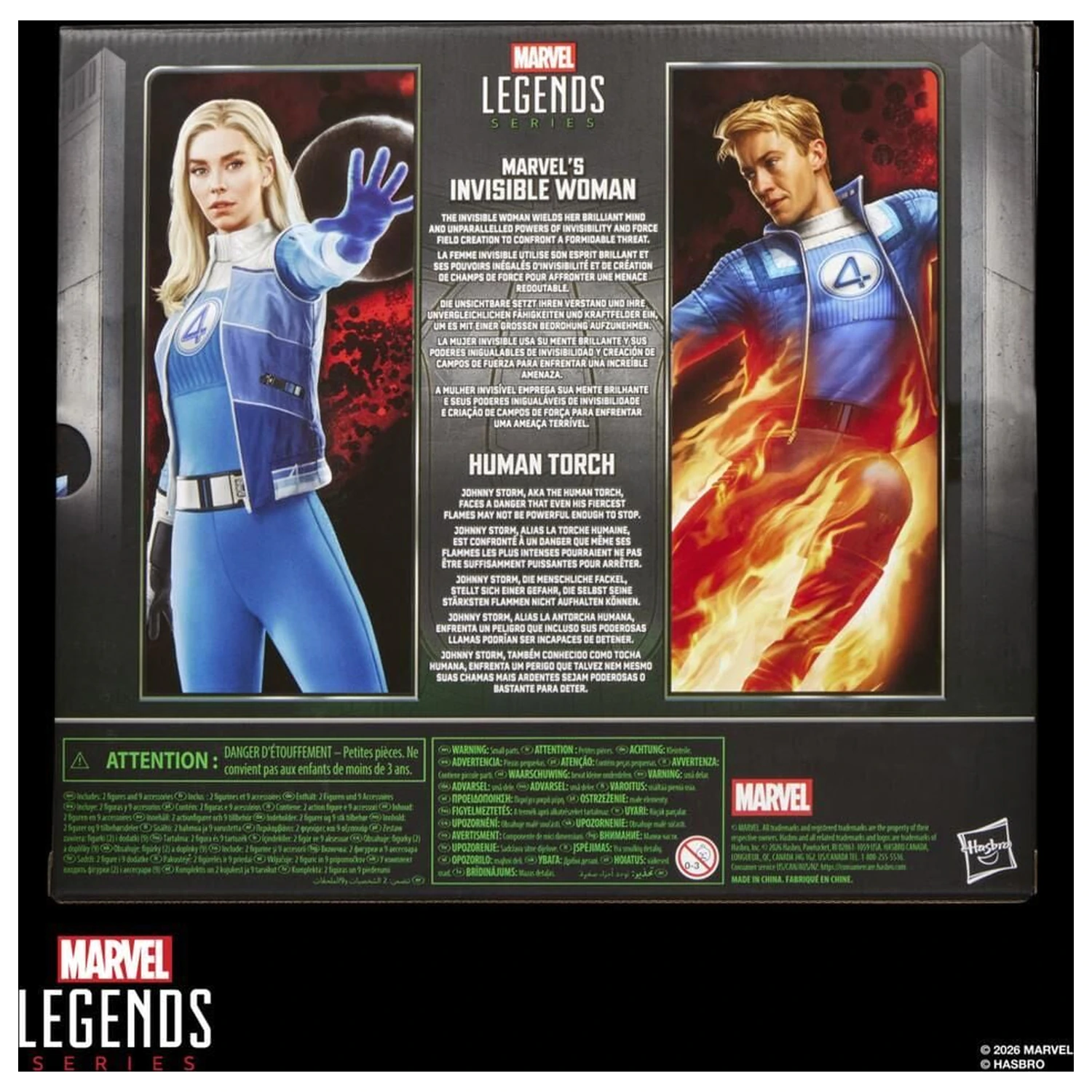Marvel Legends Series Avengers Doomsday Invisible Woman & Human Torch pachet 2 figurine 15 cm poza produsului