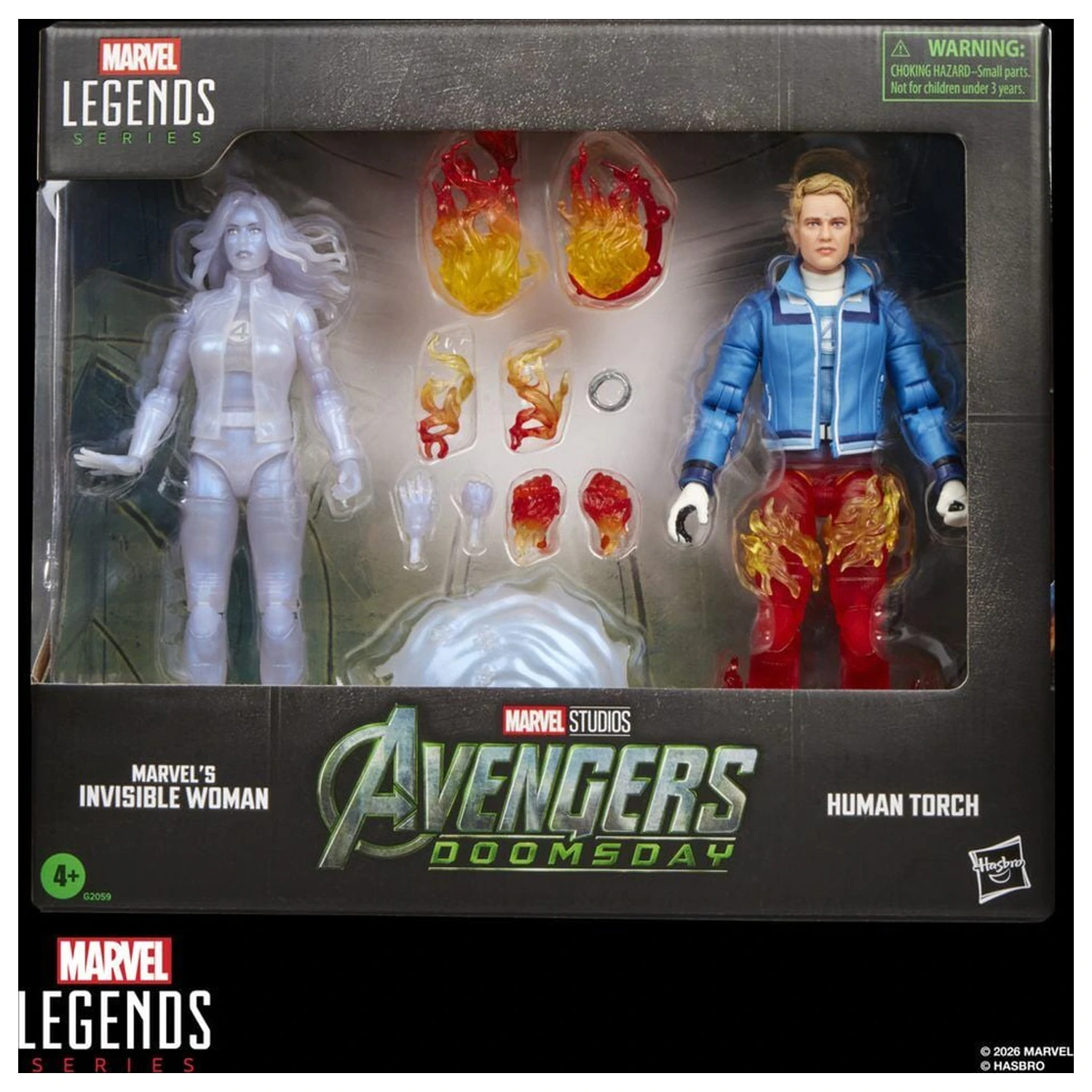 Marvel Legends Series Avengers Doomsday Invisible Woman & Human Torch pachet 2 figurine 15 cm poza produsului
