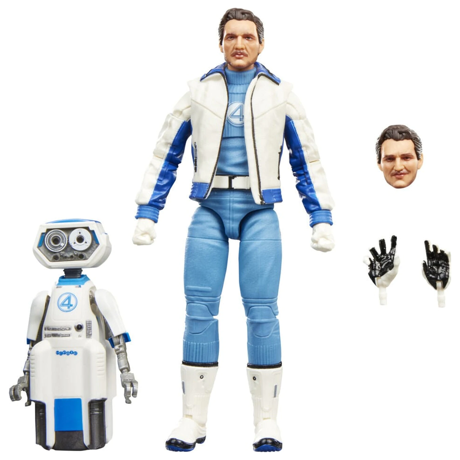 Figura Marvel Legends Series Avengers Doomsday Mister Fantastic si Marvels H.E.R.B.I.E. 15 cm poza produsului
