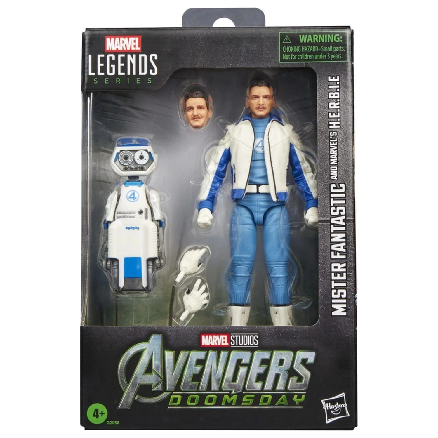 Figura Marvel Legends Series Avengers Doomsday Mister Fantastic si Marvels H.E.R.B.I.E. 15 cm poza produsului