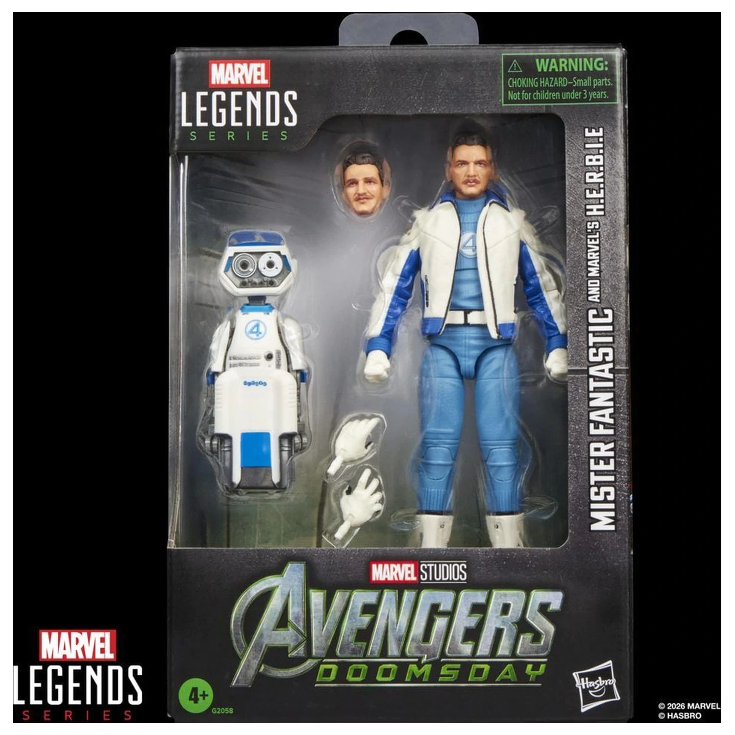 Figura Marvel Legends Series Avengers Doomsday Mister Fantastic si Marvels H.E.R.B.I.E. 15 cm poza produsului
