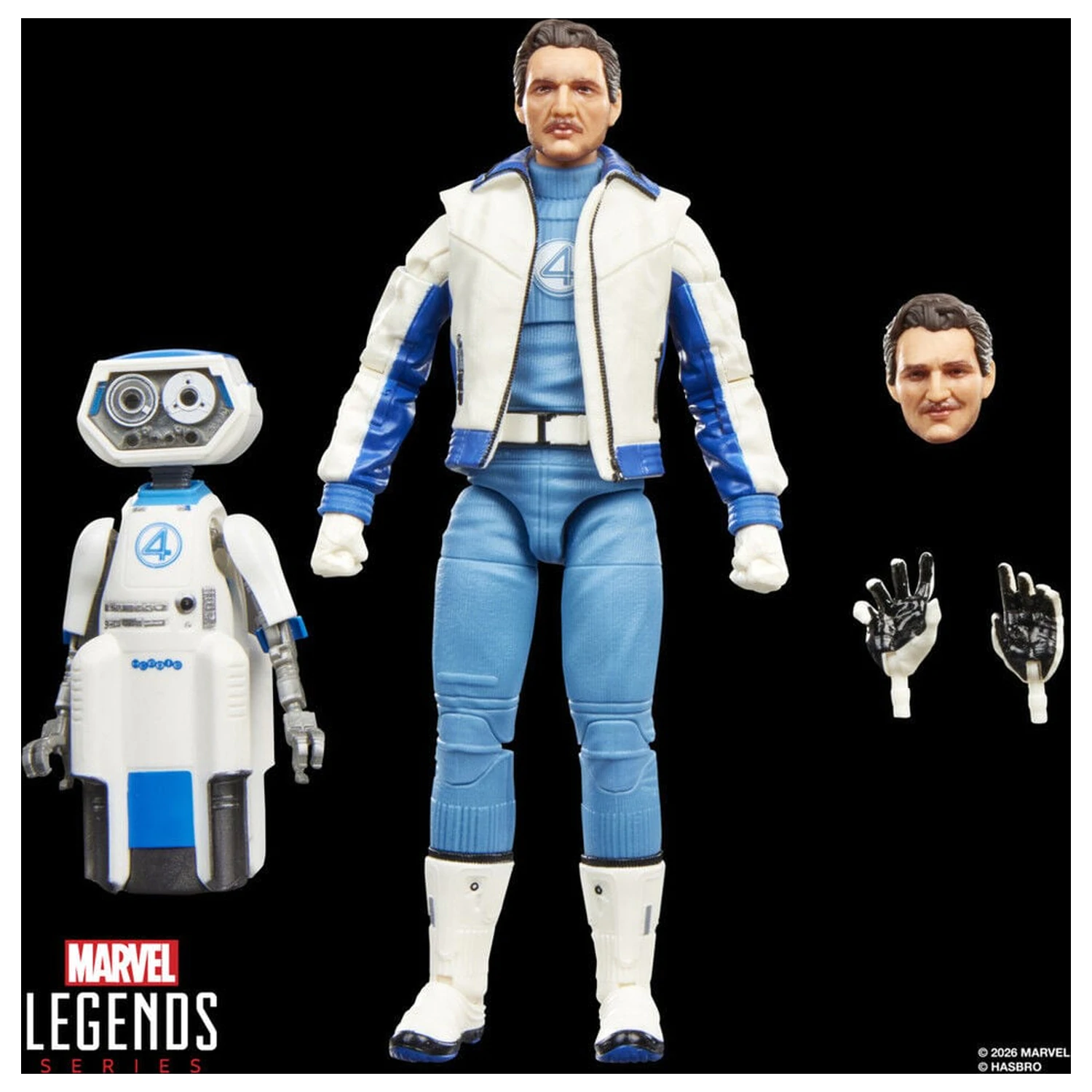 Figura Marvel Legends Series Avengers Doomsday Mister Fantastic si Marvels H.E.R.B.I.E. 15 cm poza produsului