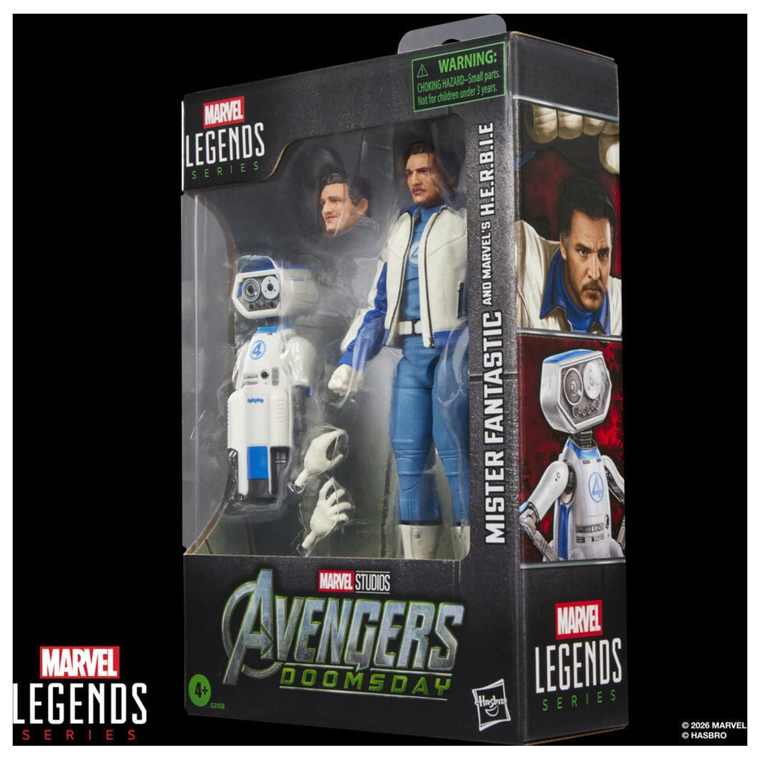 Figura Marvel Legends Series Avengers Doomsday Mister Fantastic si Marvels H.E.R.B.I.E. 15 cm poza produsului