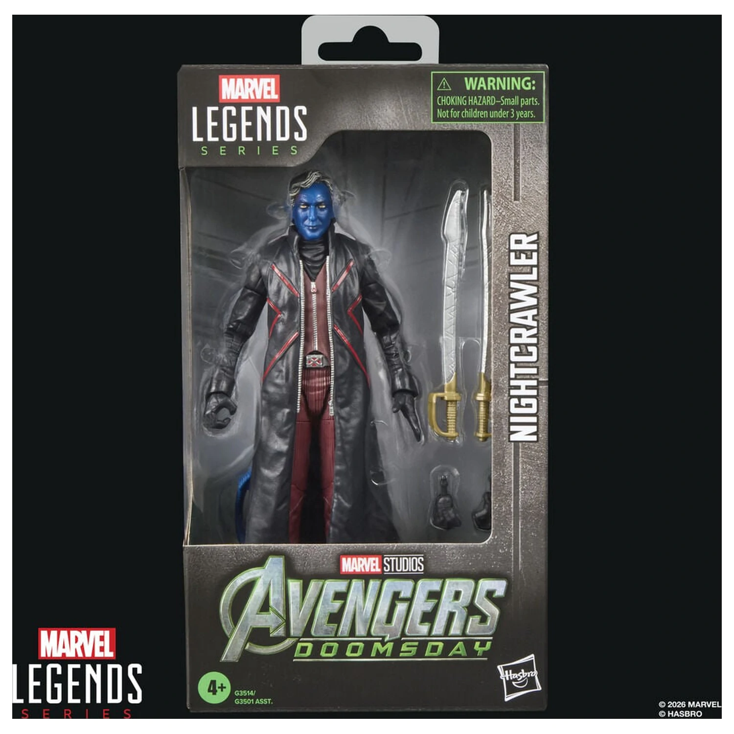 Figura Marvel Legends Series Avengers Doomsday Nightcrawler 15 cm poza produsului