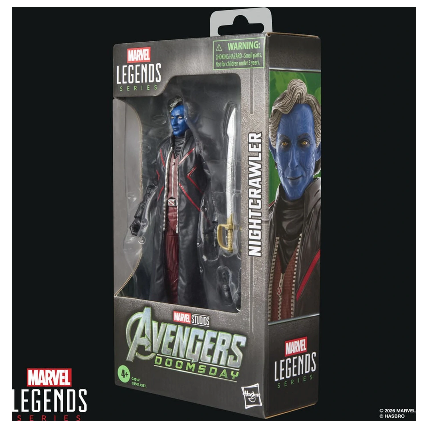 Figura Marvel Legends Series Avengers Doomsday Nightcrawler 15 cm poza produsului
