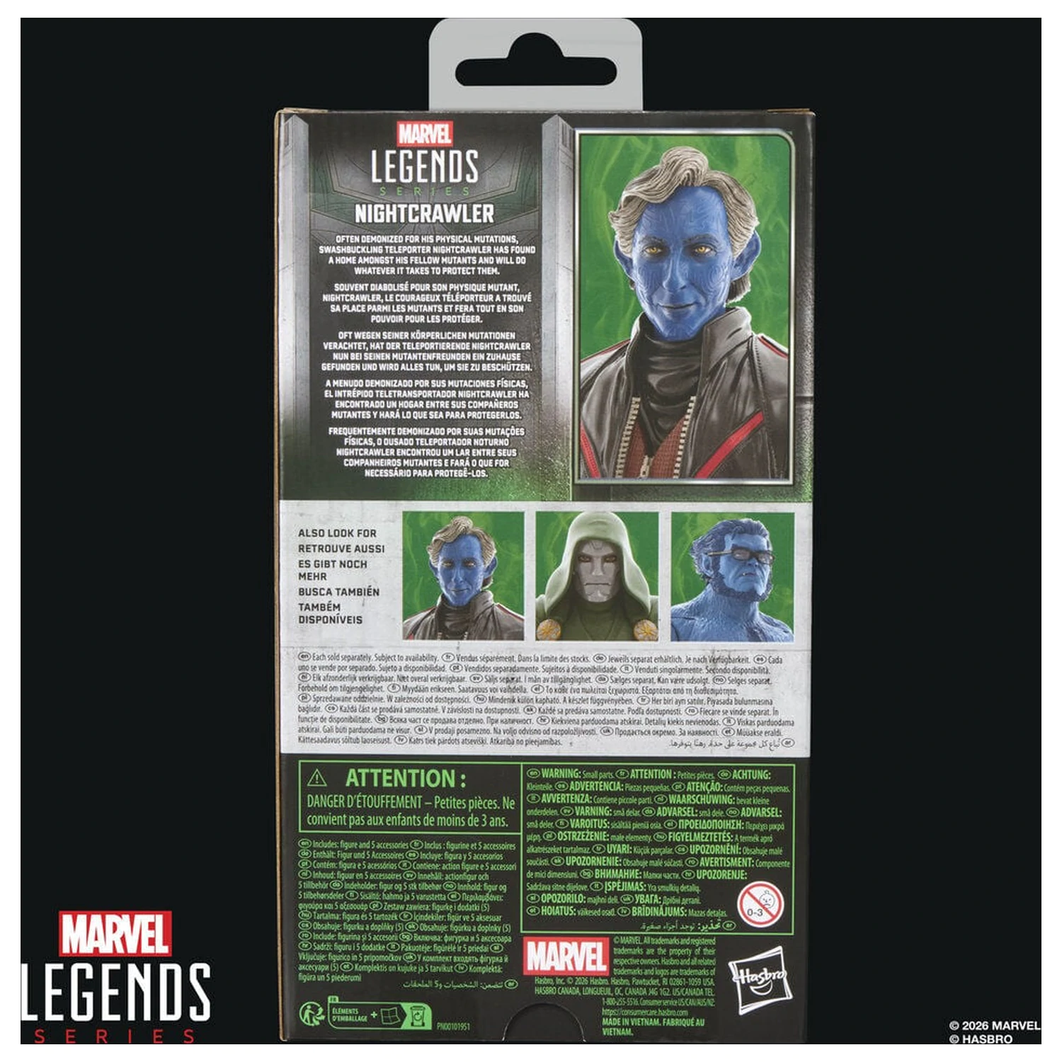 Figura Marvel Legends Series Avengers Doomsday Nightcrawler 15 cm poza produsului