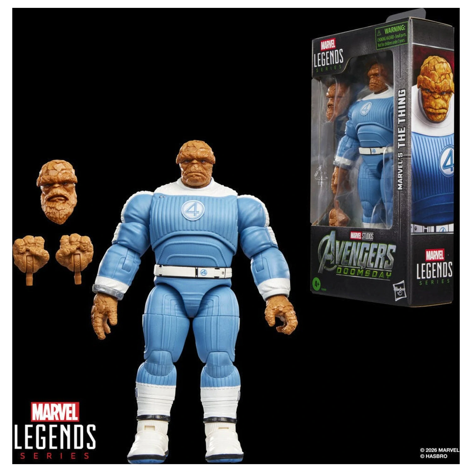 Figurina Marvel Legends Series Avengers Doomsday The Thing 15 cm poza produsului