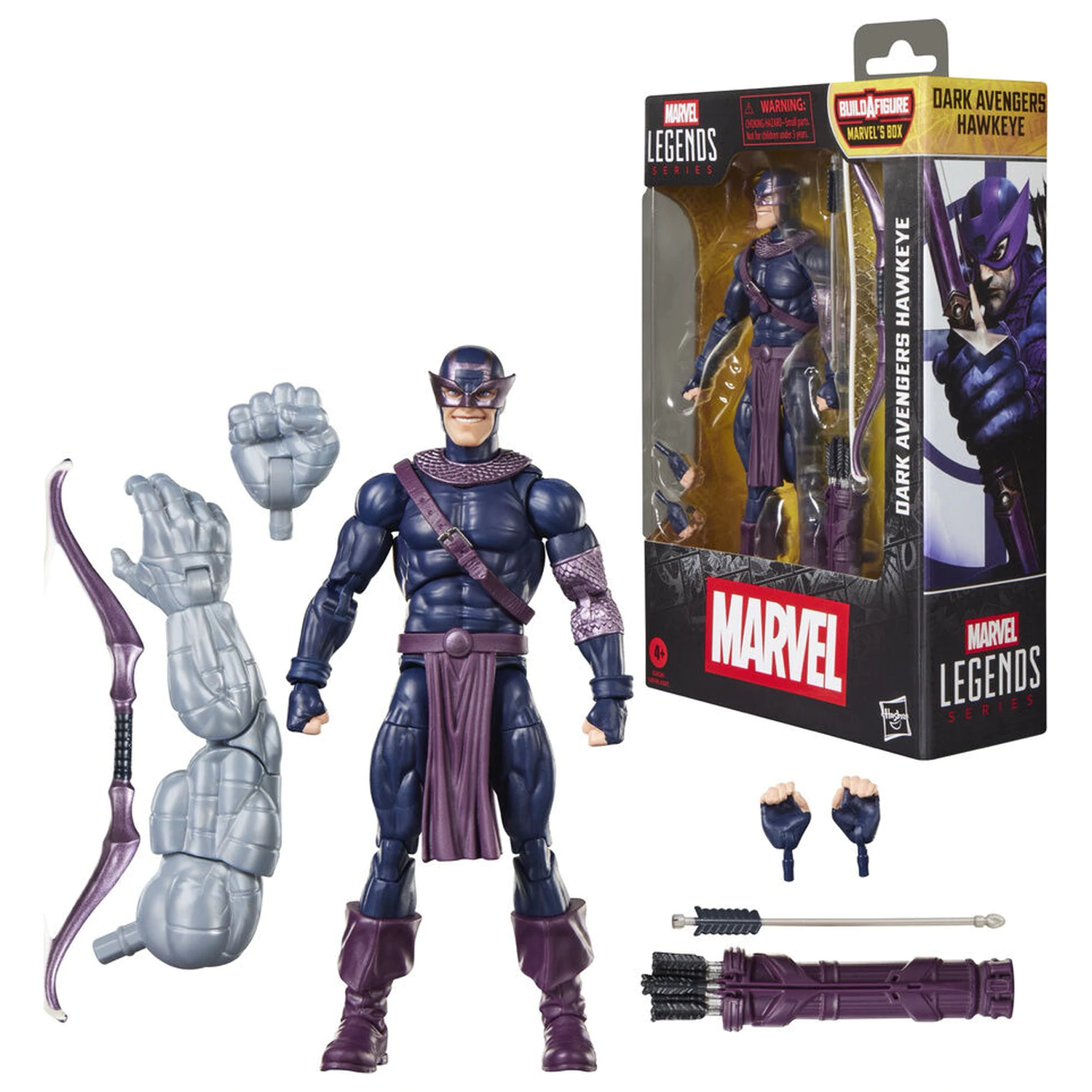 Figurina Marvel Legends Series Dark Avengers Hawkeye 15cm poza produsului