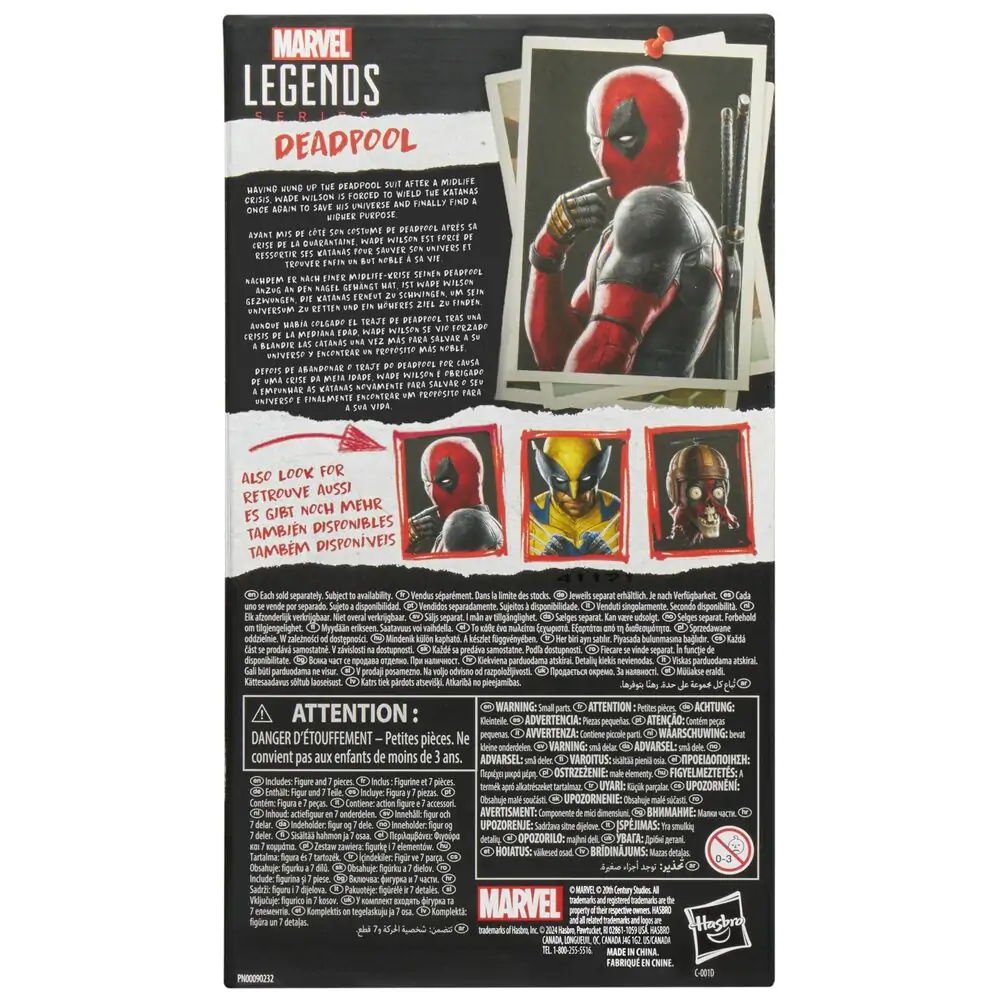 Marvel Legends Series Deadpool & Wolverine - figurină Deadpool 15cm poza produsului