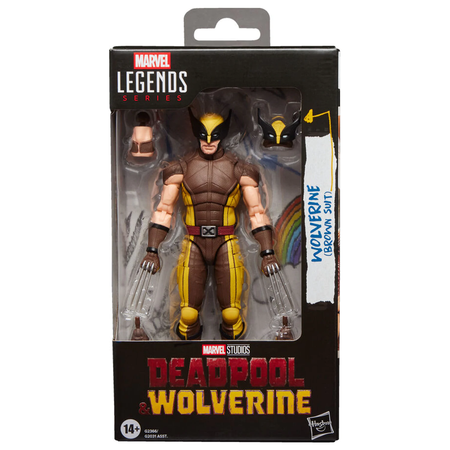 Marvel Legends Series Deadpool & Wolverine - figurina Wolverine Brown Suit 15cm poza produsului