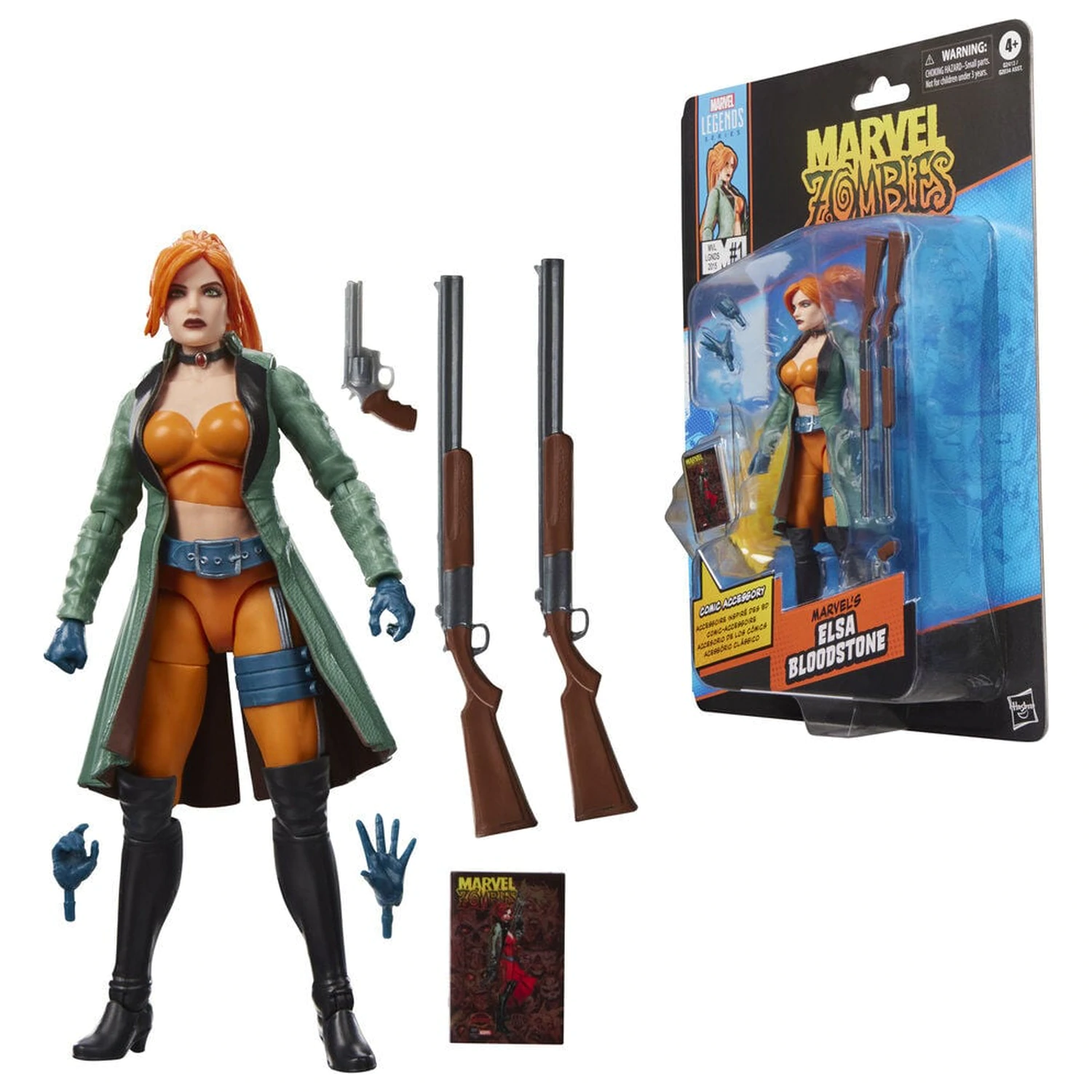 Figurina Marvel Legends Series Elsa Bloodstone Zombies 15cm poza produsului