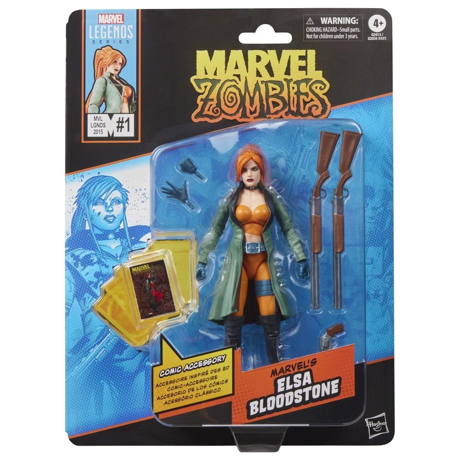 Figurina Marvel Legends Series Elsa Bloodstone Zombies 15cm poza produsului