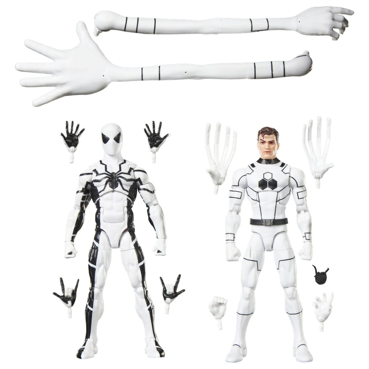 Marvel Legends Series Fantastic Four Mister Fantastic si Spiderman set 2 figurine 15cm poza produsului