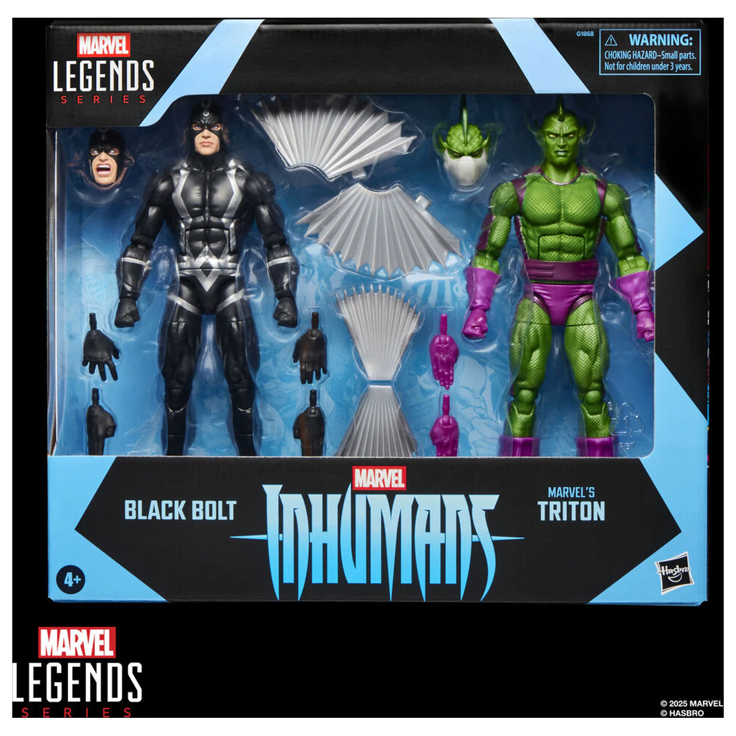 Marvel Legends Series Inhumans Black Bolt & Triton pachet 2 figurine 15cm poza produsului