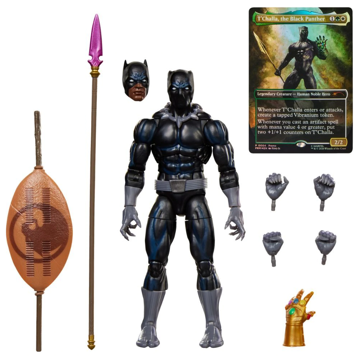 Marvel Legends Series Magic The Gathering Black Panther figura 15cm poza produsului