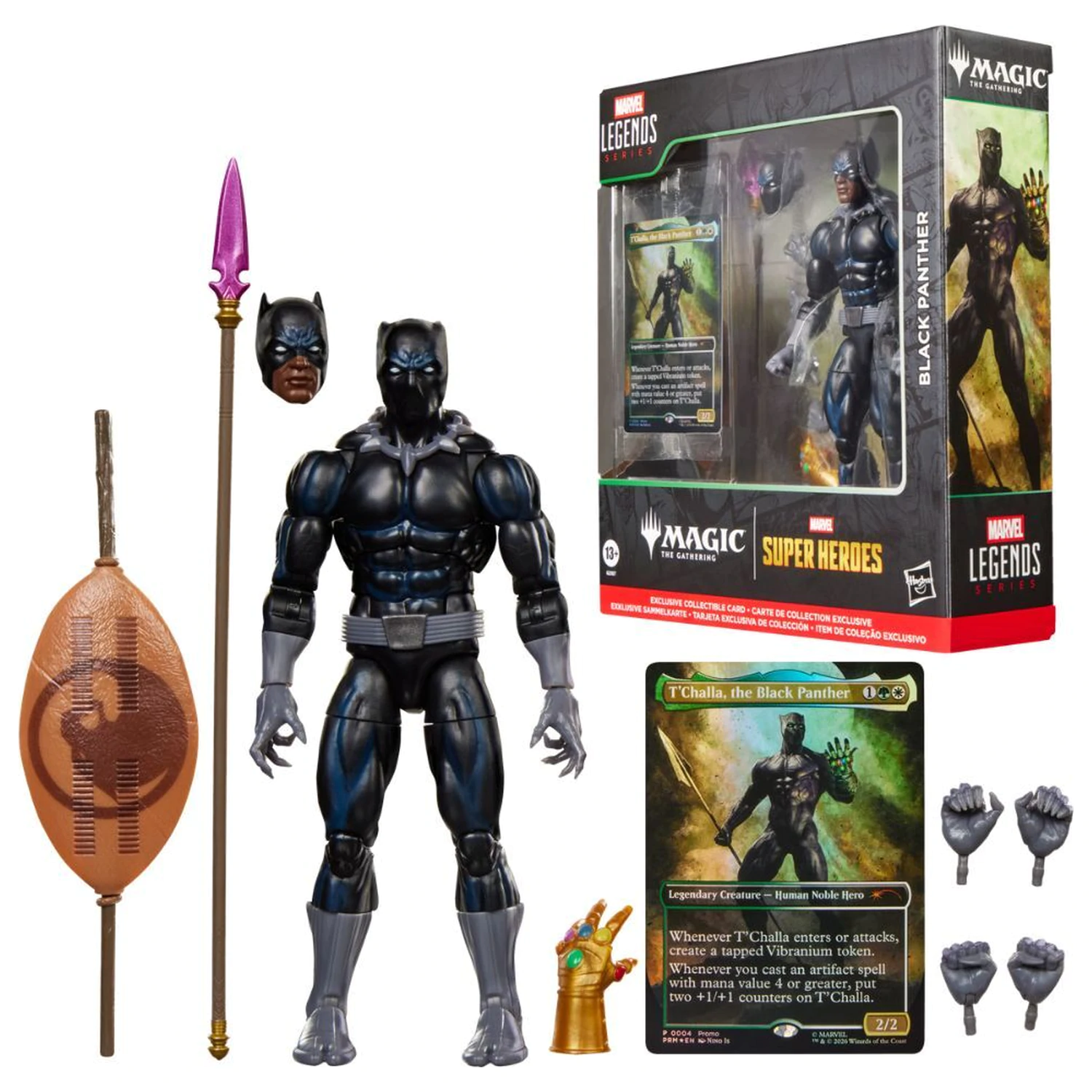 Marvel Legends Series Magic The Gathering Black Panther figura 15cm poza produsului