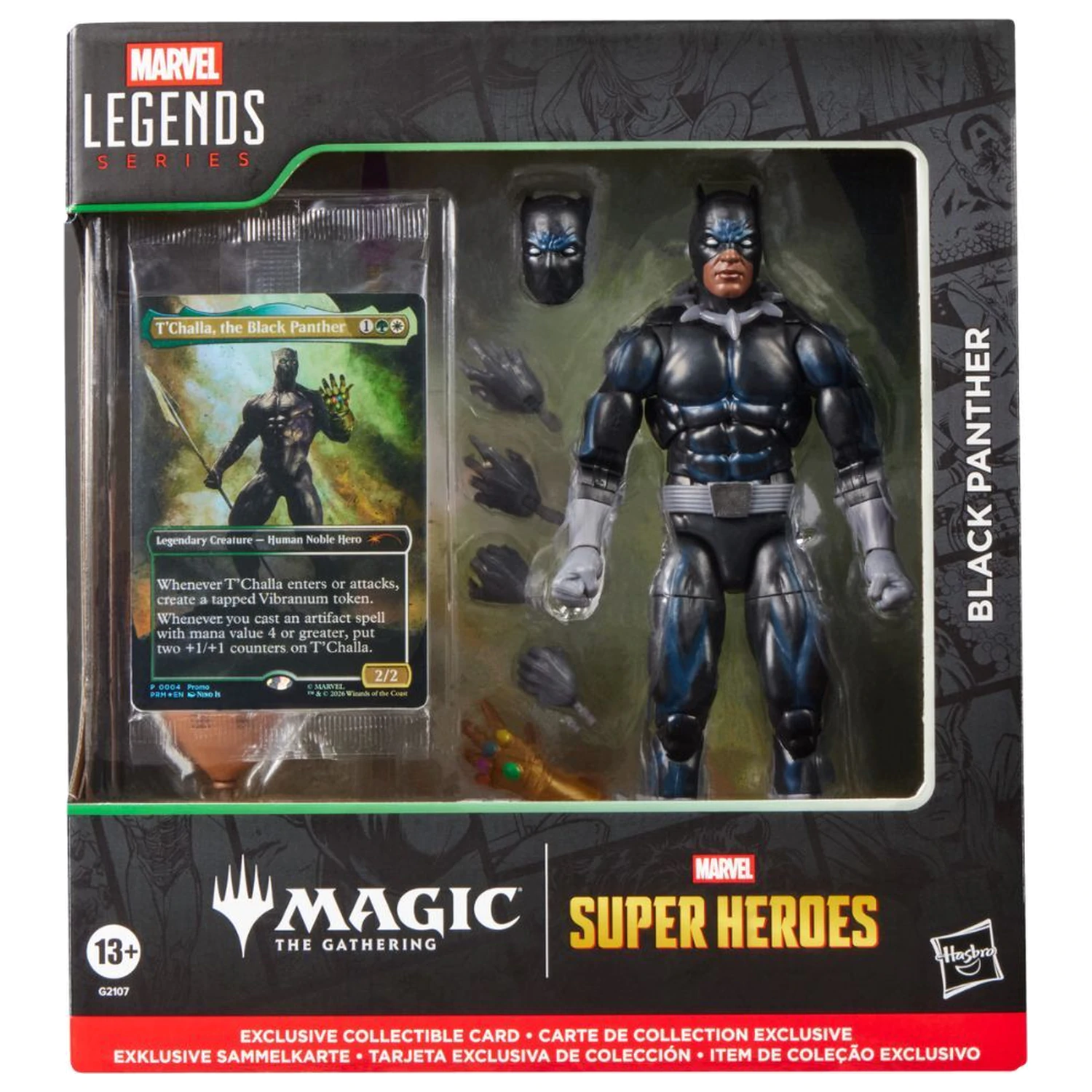 Marvel Legends Series Magic The Gathering Black Panther figura 15cm poza produsului