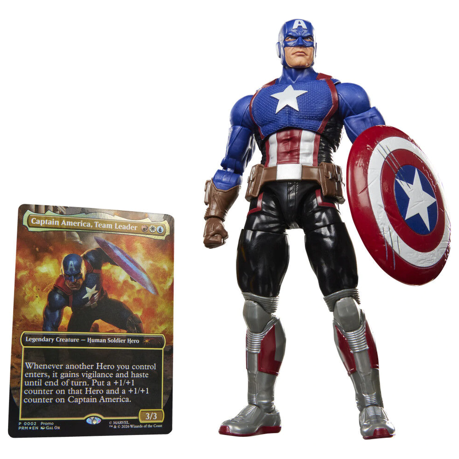 Marvel Legends Series Magic The Gathering Captain America Avengers Twilight figura de 15cm poza produsului