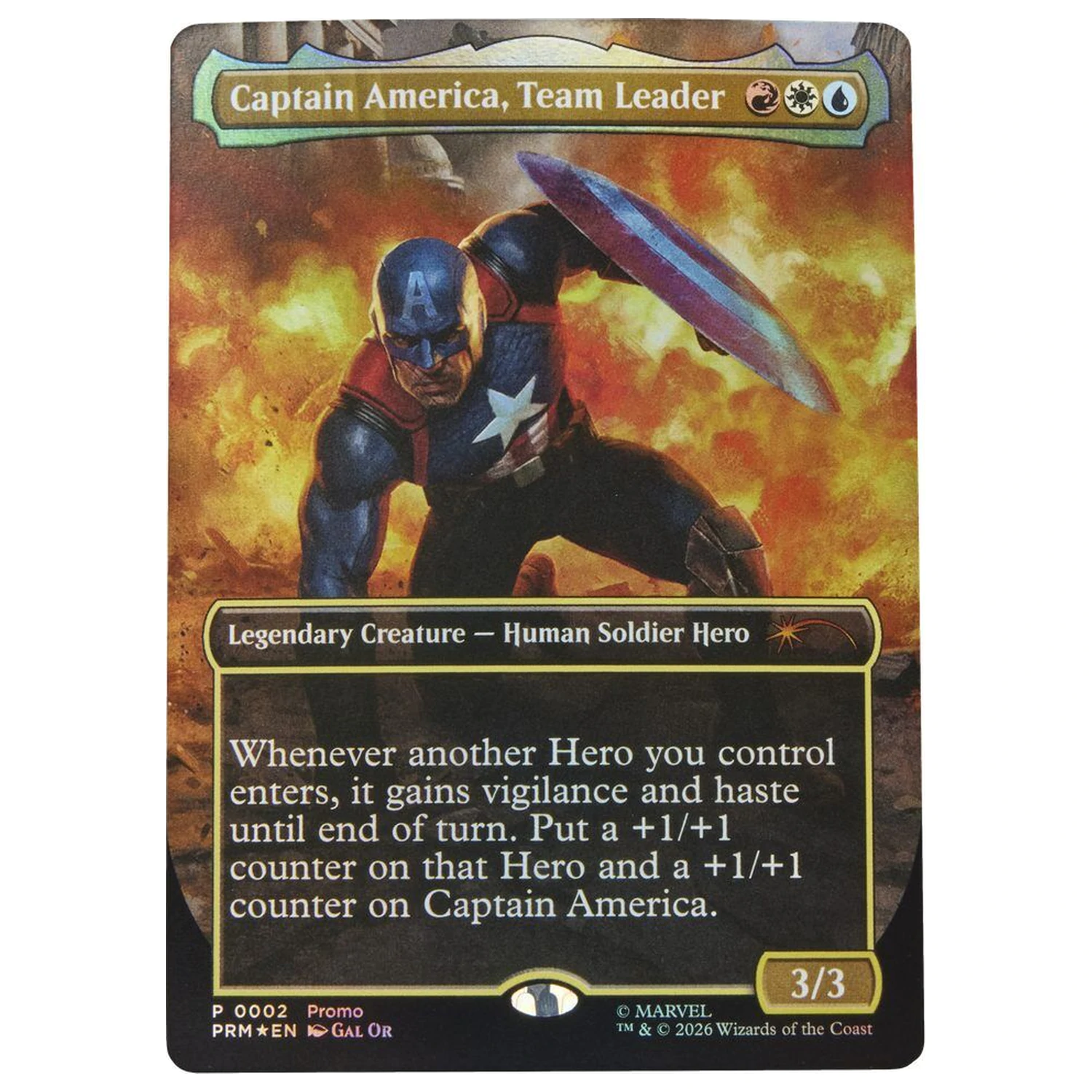 Marvel Legends Series Magic The Gathering Captain America Avengers Twilight figura de 15cm poza produsului