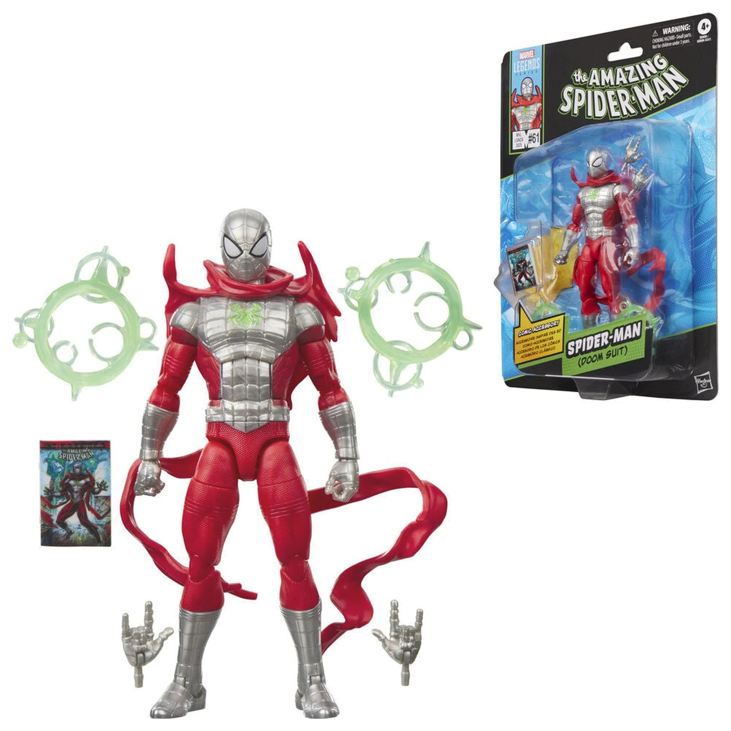 Marvel Legends Series Spiderman Doom Suit The Amazing Spider-Man figurina 15cm poza produsului